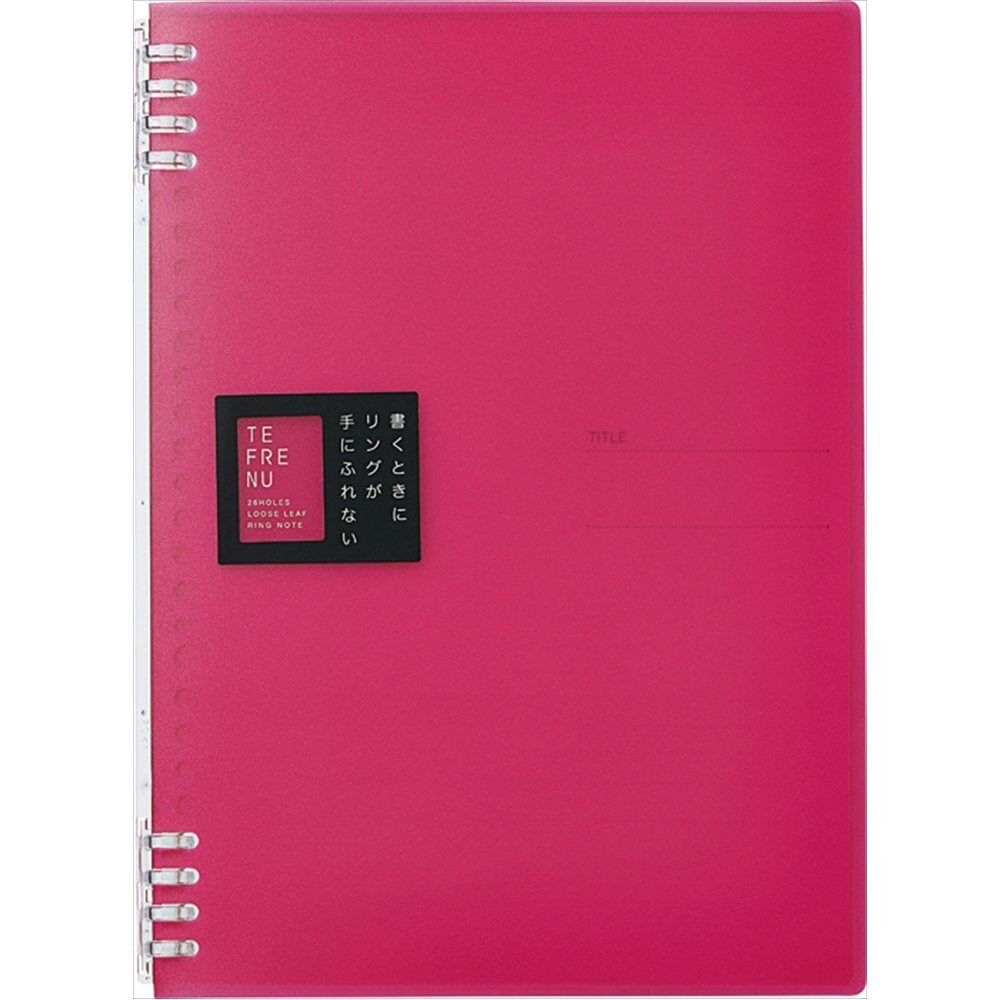 キングジム(Kingjim) King Jim 9855TTE Ring Notebook, Tefline, B5, Pink