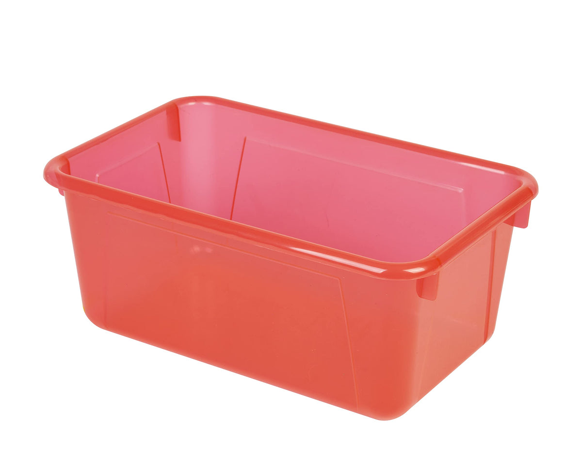 Storex Small Cubby Bins – Plastic Storage Containers for Classroom, 12.2 x 7.8 x 5.1 inches
