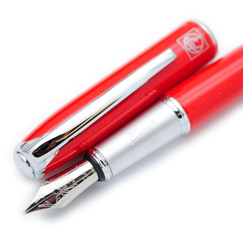 czxwyst Picasso 916 Malage Fountain Pen M Nib Original Box (Red)