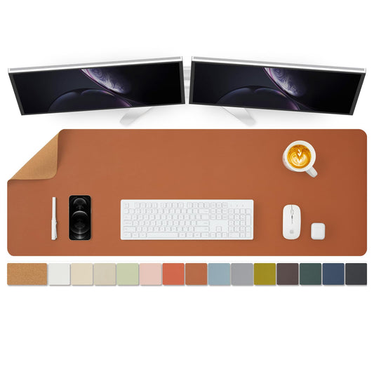 Large Cork Desk Mat - 47.2"x 17" Desk Pad for Office and Home - Ideal for Large Mouse Pad and Desk
