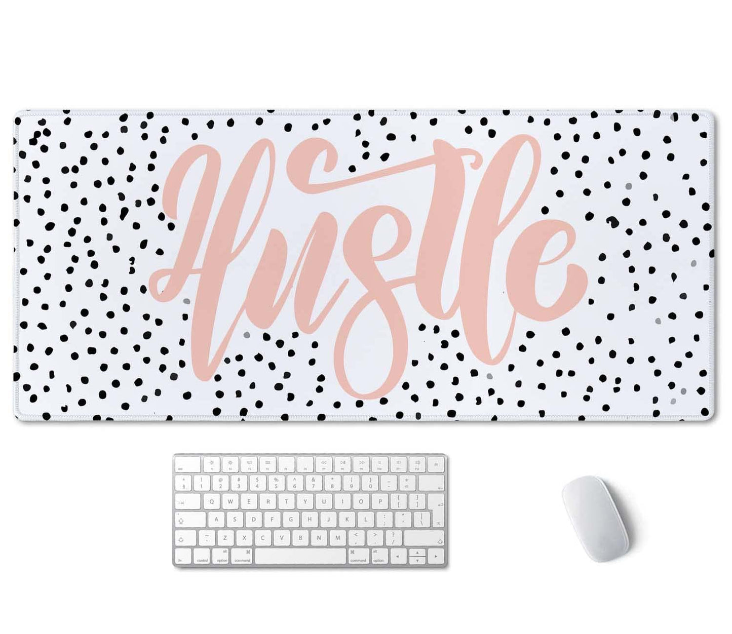 SSOIU Large Mouse Pad, Cute Hustle Desk Mat for Desktop, Women Girls Waterproof Gaming Mousepad