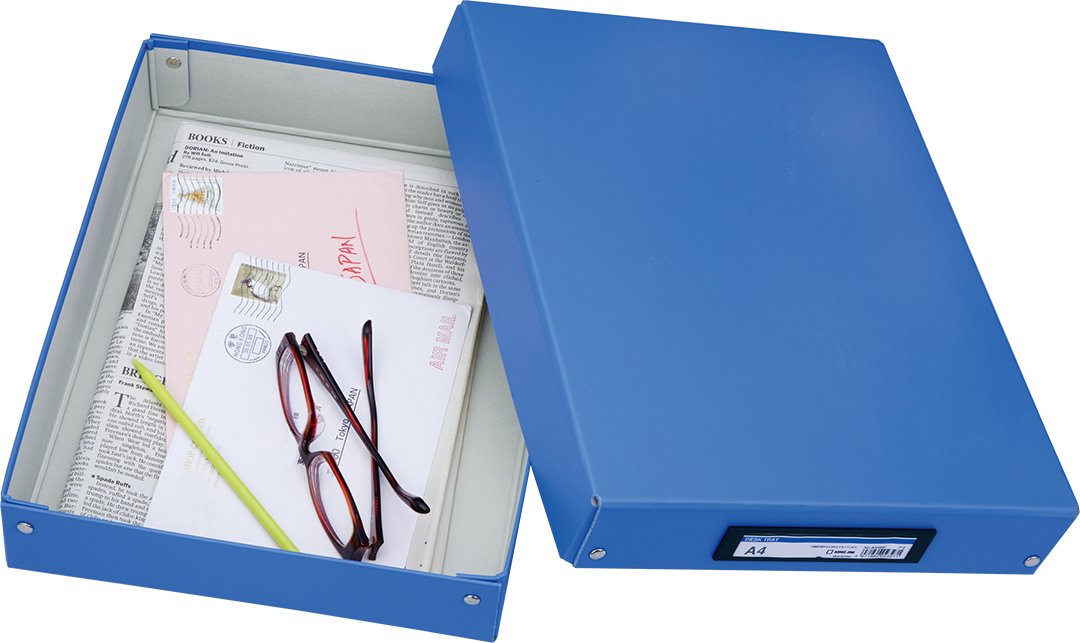 Kingjim 4008BF BF A4 Tool Box Desk Tray Pink