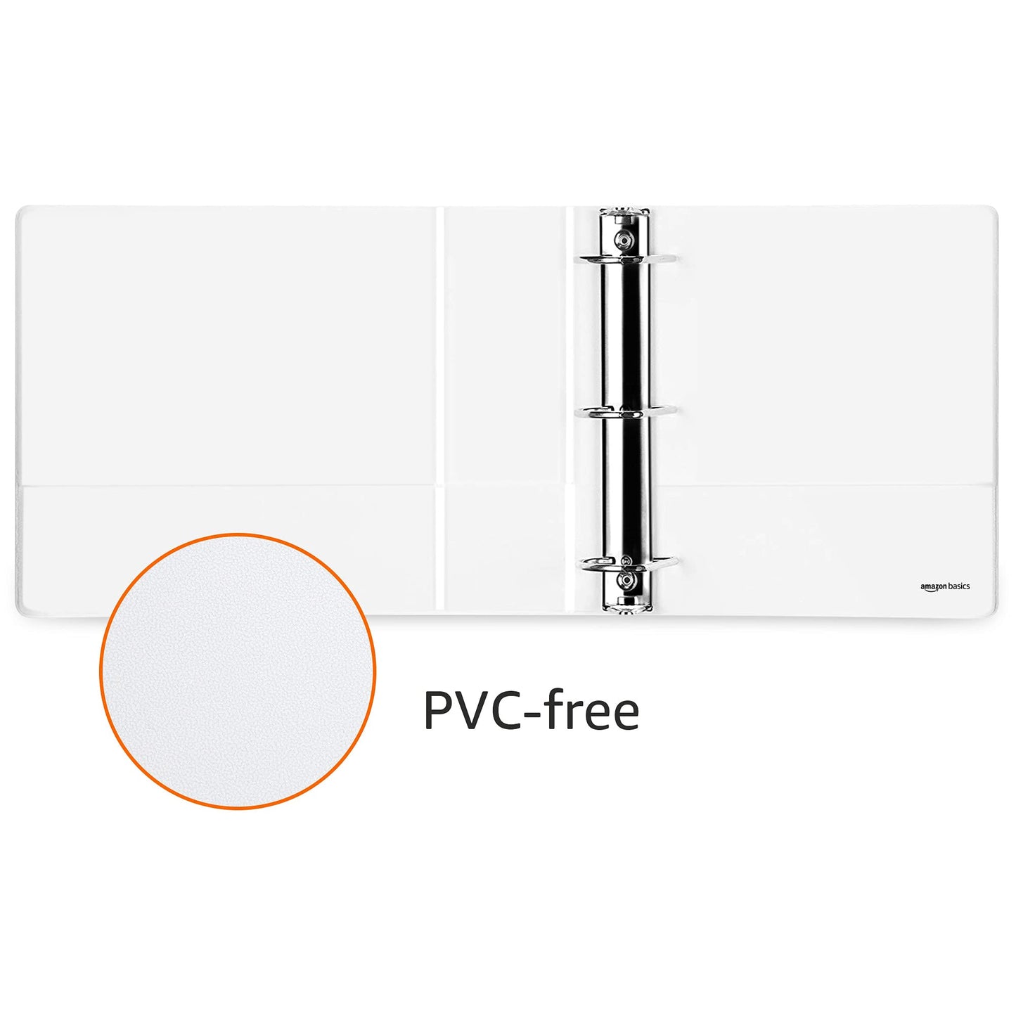 Amazon Basics 3 Ring Binders, 3 Inch D-Ring Organizer for School, Home Office, Paper Storage