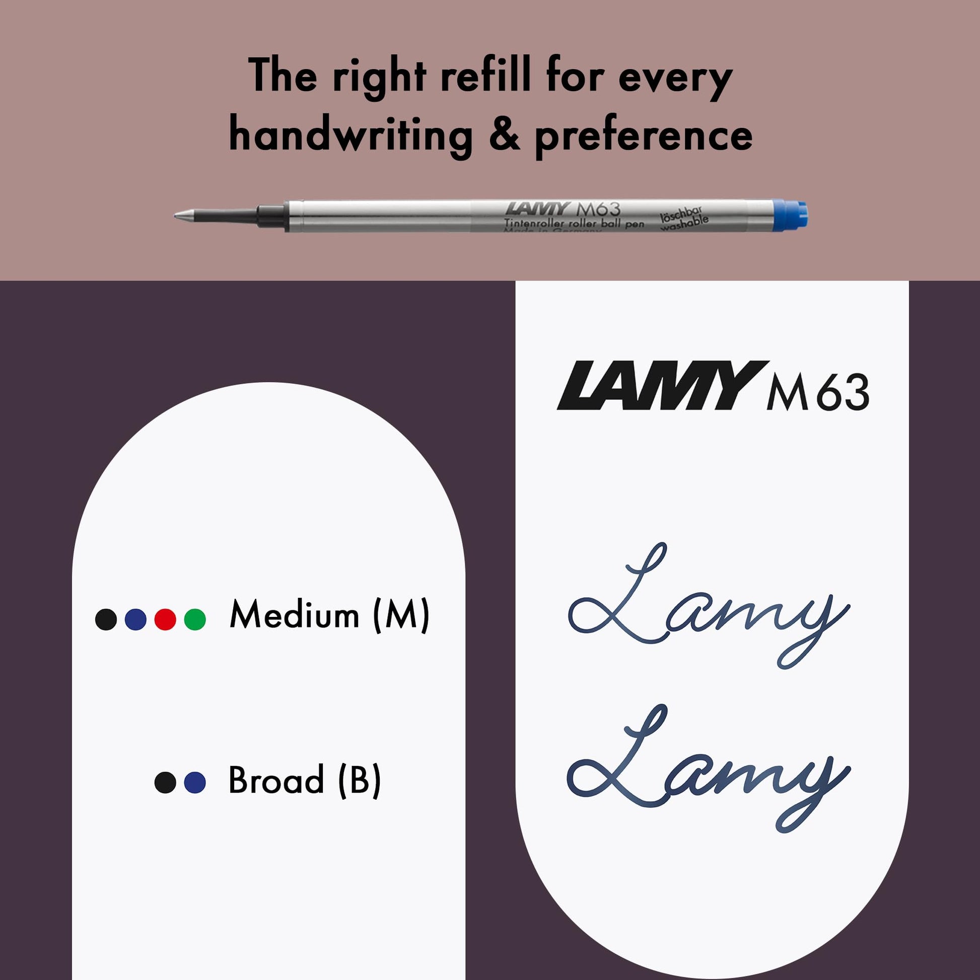 Lamy safari white - Rollerball Pen with ergonomic grip & line width M - for pleasant long writing