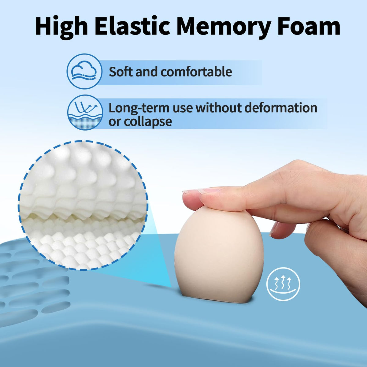 YIWEI Ergonomic Mouse Pad with Wrist Rest for Carpal Tunnel Pain Relief