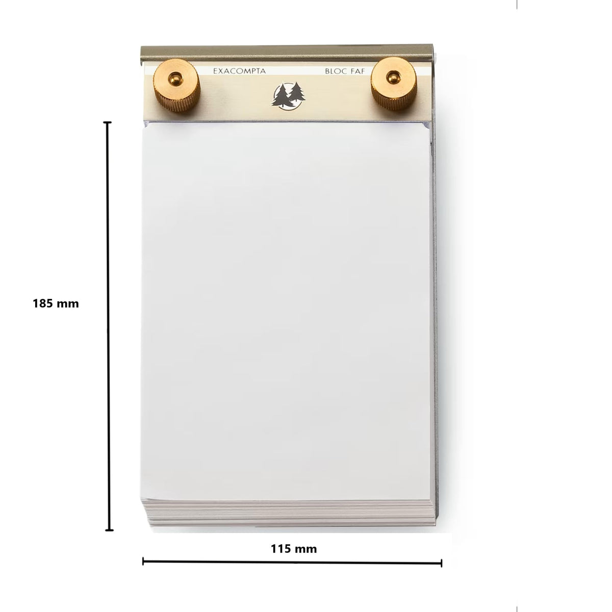 Exacompta Desk Pad No.2, 16x10cm (4X6.25 Inch), Plain Paper, Refillable