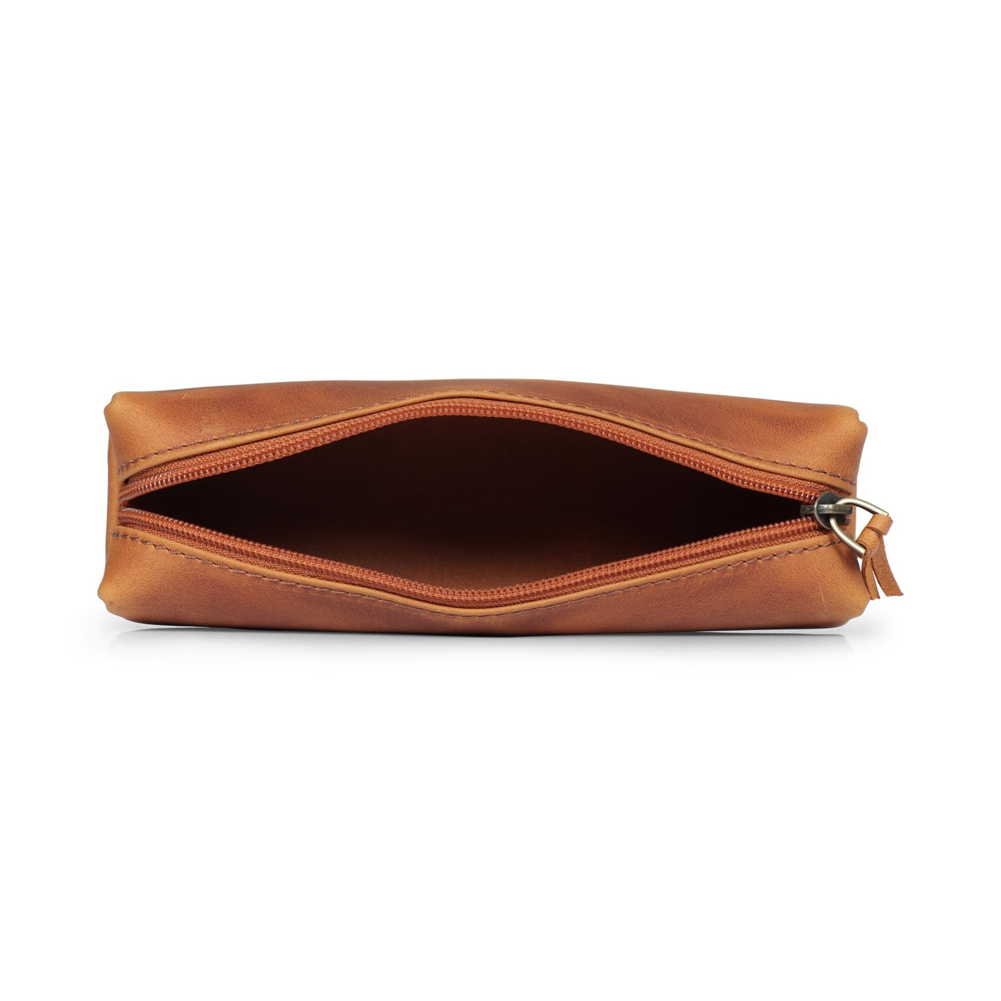 Londo Genuine Leather Zipper Pen, Pencil & Cosmetic Case