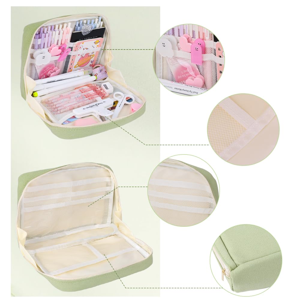 iSuperb Big Pencil Case Pouch Large Capacity Can Hold a Book, Pen Pouch Waterproof for Adult Kids