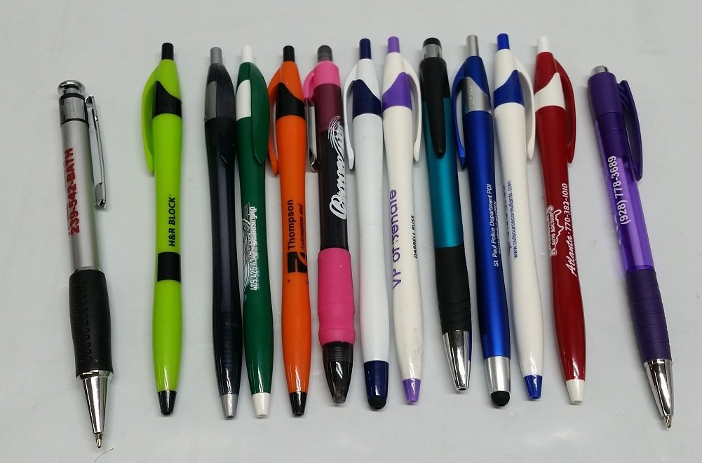 DG Collection (5lb Box Approx. 200-250 pens) Assorted Retractable Ballpoint Pens Office Ink Pen