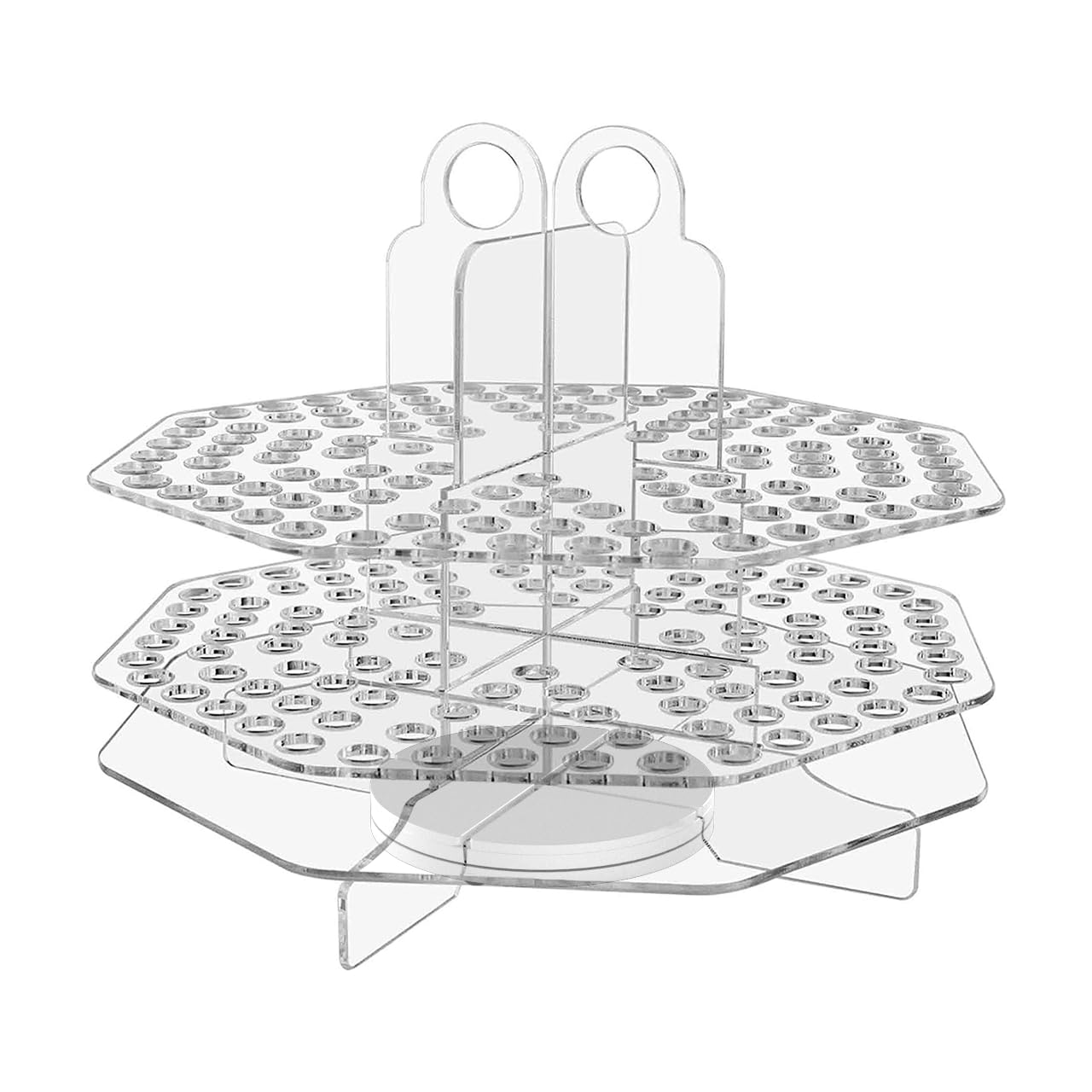 Marketing Holders 120 Slot Pen Holder Clear Acrylic Organizer Tabletop Display Color Pencils Makeup
