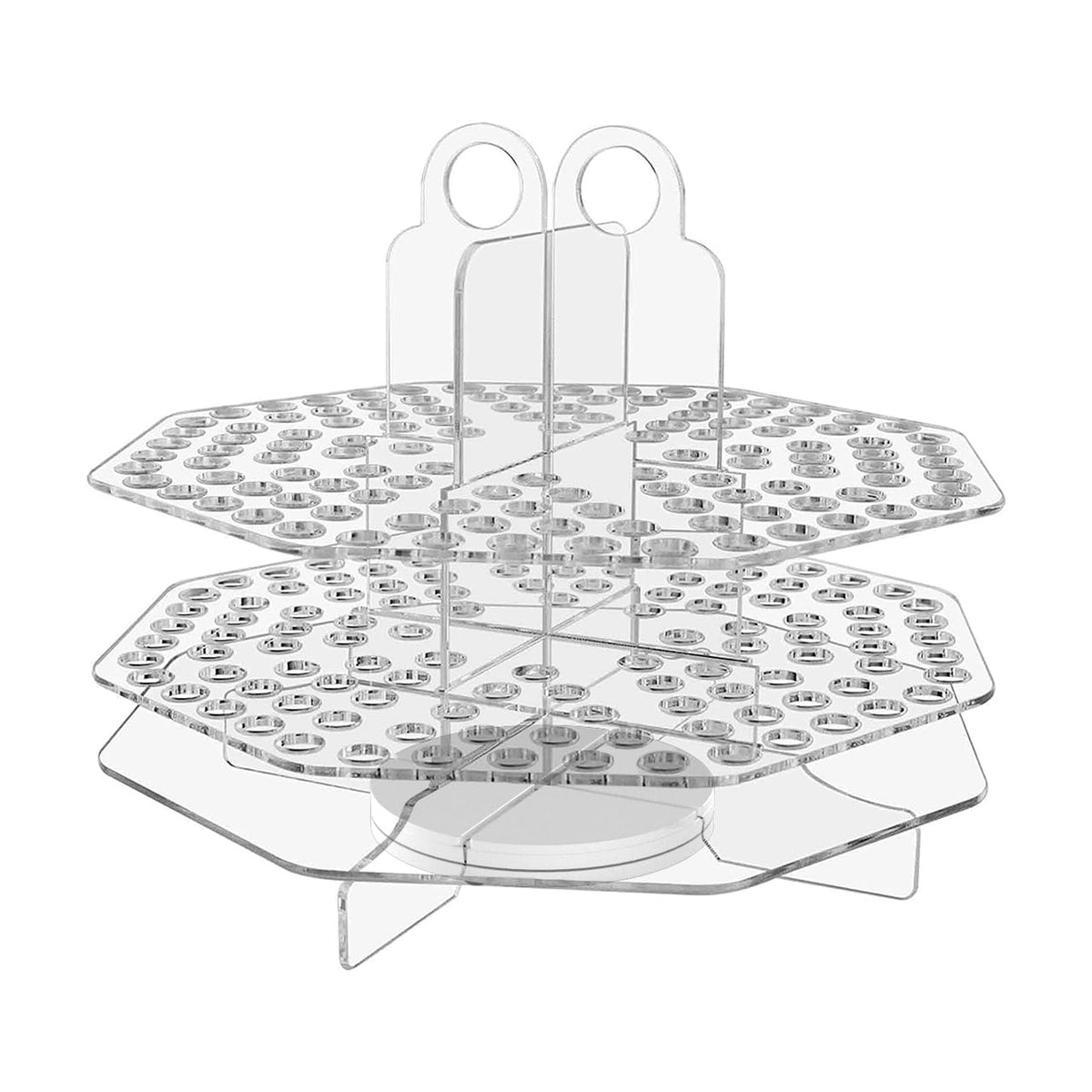 Marketing Holders 120 Slot Pen Holder Clear Acrylic Organizer Tabletop Display Color Pencils Makeup