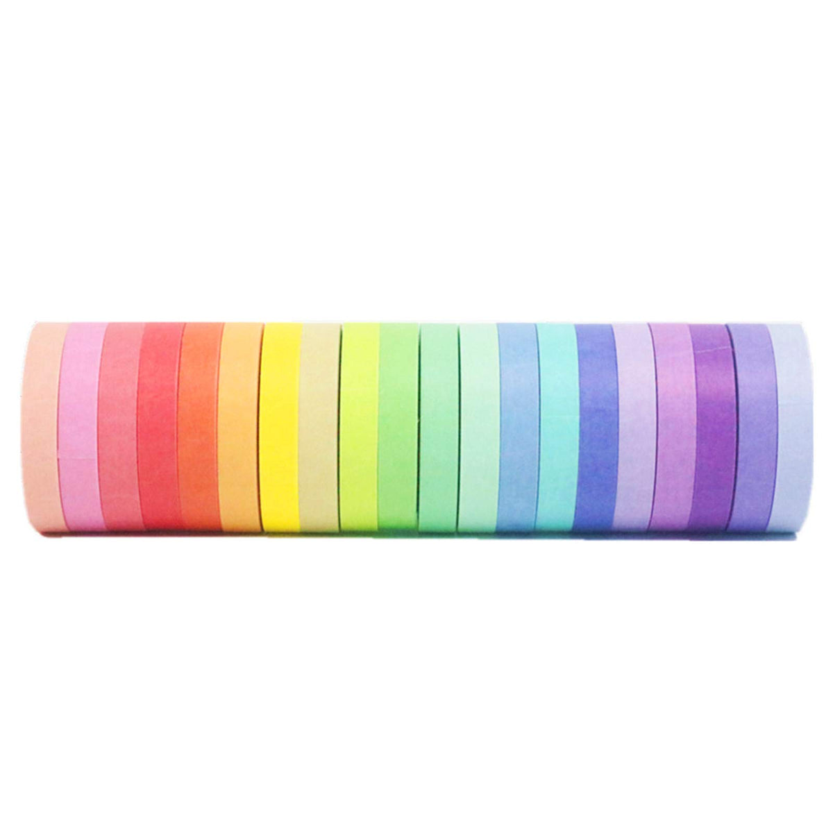 VIVIQUEN 20 Rolls Washi Tape Set Colored Masking Tape Pack Decorative Thin Tapes Children and Gifts