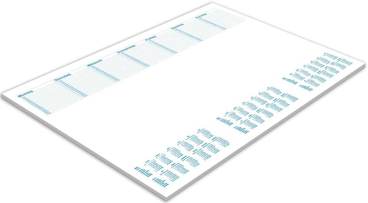 RNK 46617 Desk Pad Office, 60 x 42 cm Blank with Calendar