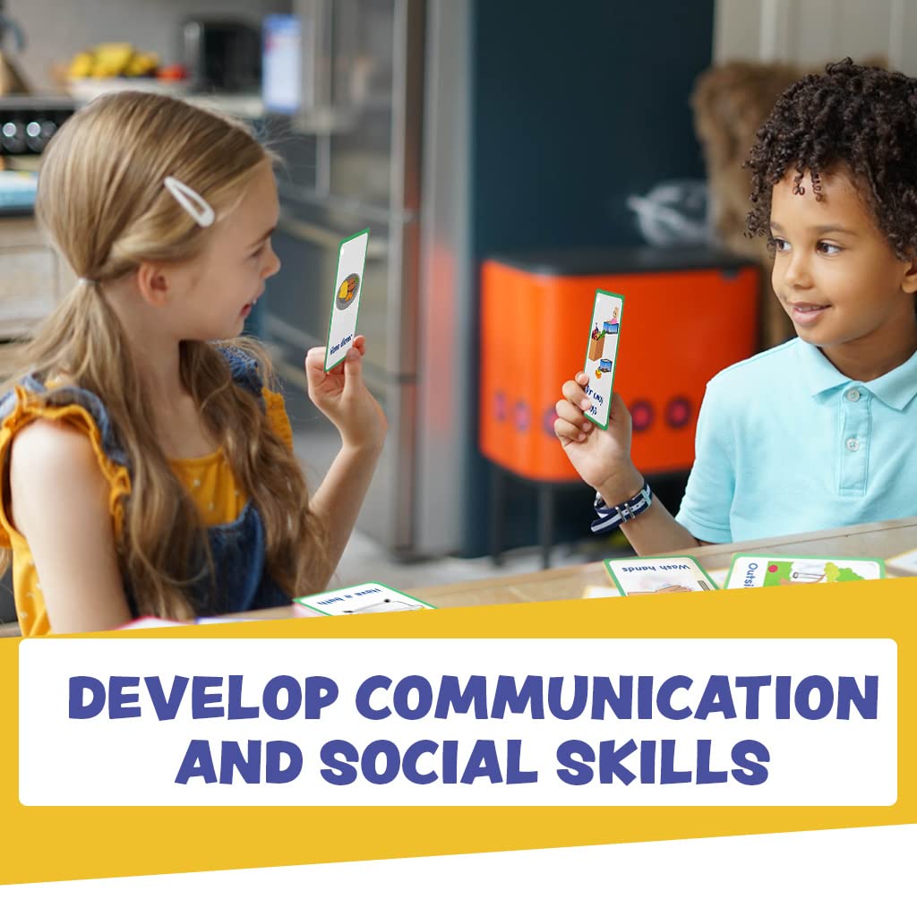 My Daily Routine Cards 27 PECS Flashcards for Visual aid Special Ed, Speech Delay Non Verbal