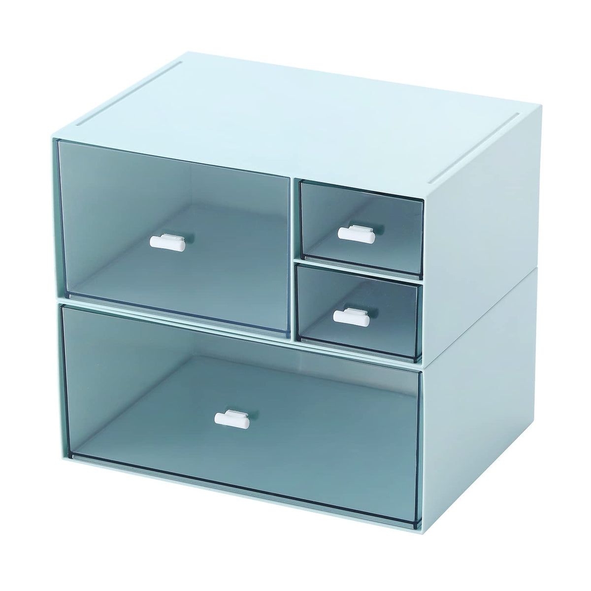 Marknor Desk Organizer with 4 Drawers, Makeup Organizer, Plastic Sundries Storage, Vanity