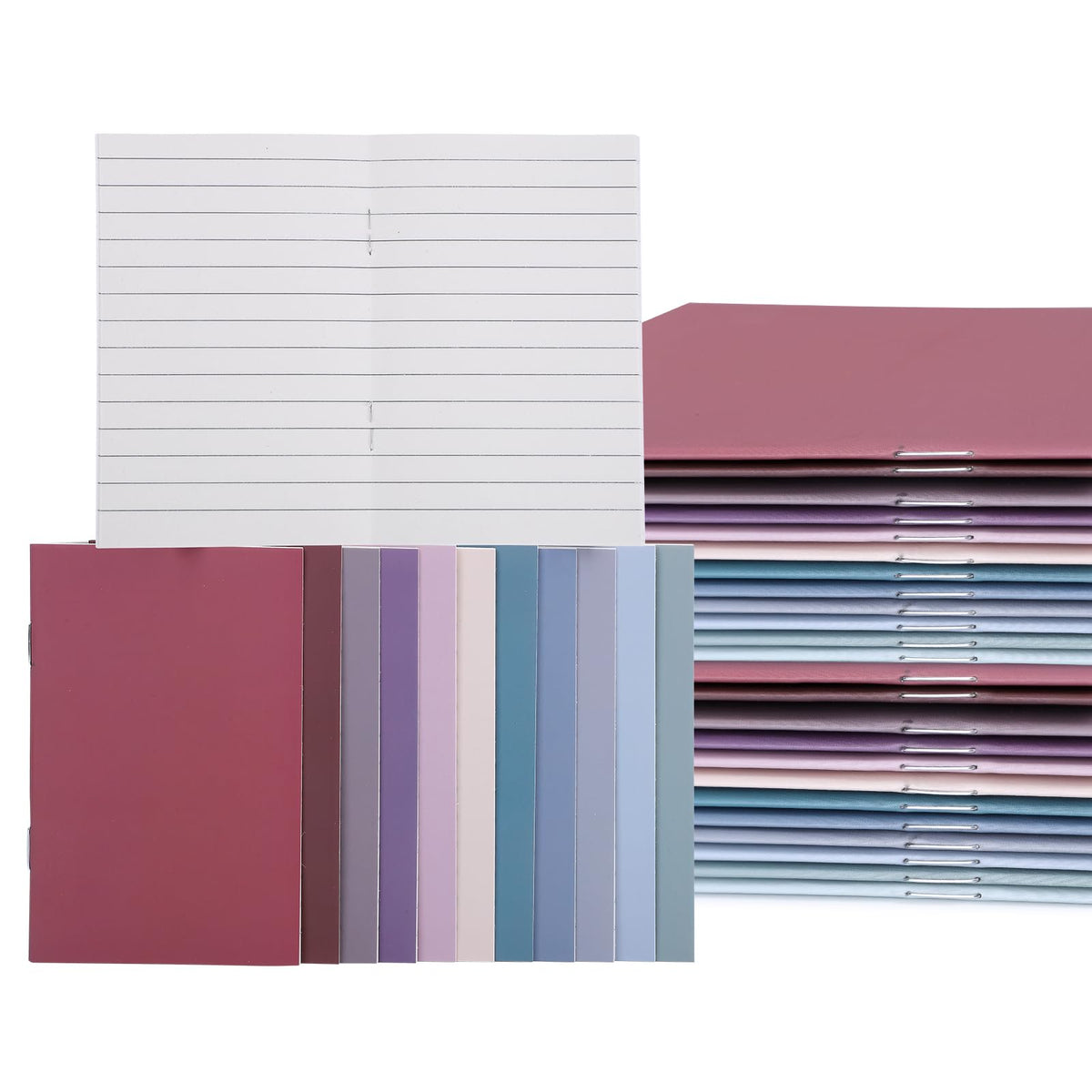 BESARME 24 Pack Small Lined Pocket Notebooks, 4.72 x 3.35 In Mini Notepads