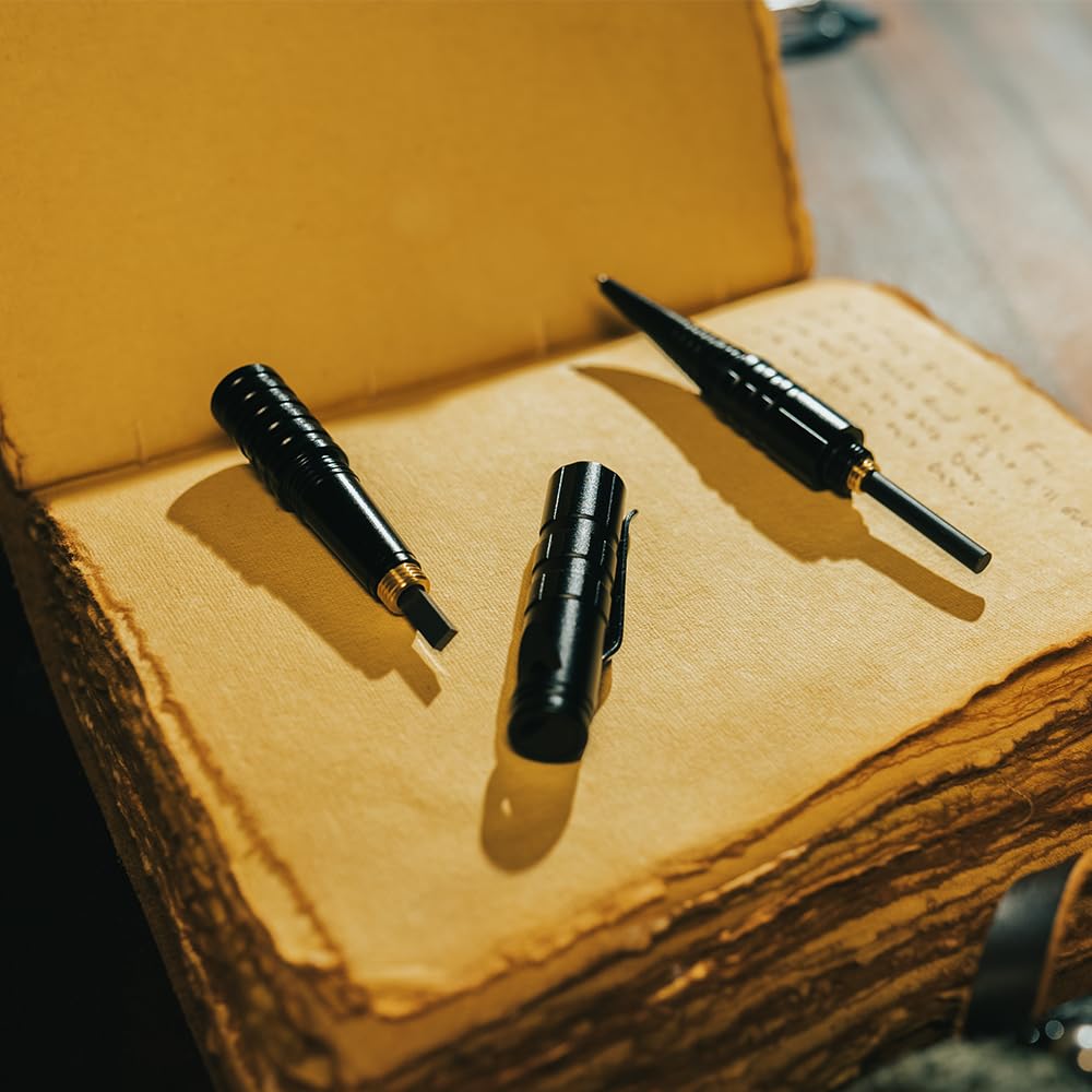 Schrade Delta Class Reckon Pen with Refillable Capabilities, Screw-off Cap for Outdoor Survival