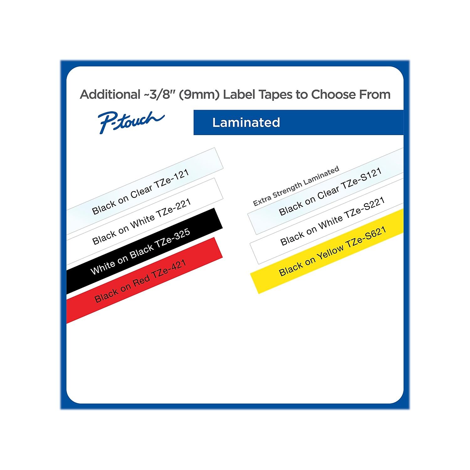 Brother Genuine P-Touch TZe-2212PK ~1" (24mm) Laminated Label Tape for use with Compatible Brother