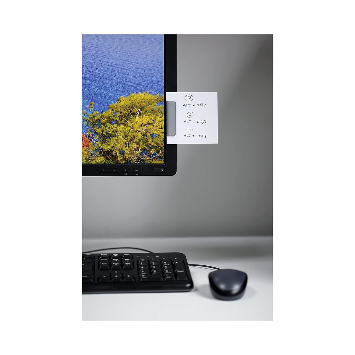 Durable DURAFIX Magnetic Clip 60 mm Silver | with Self-Adhesive Backing for Attachment to Any