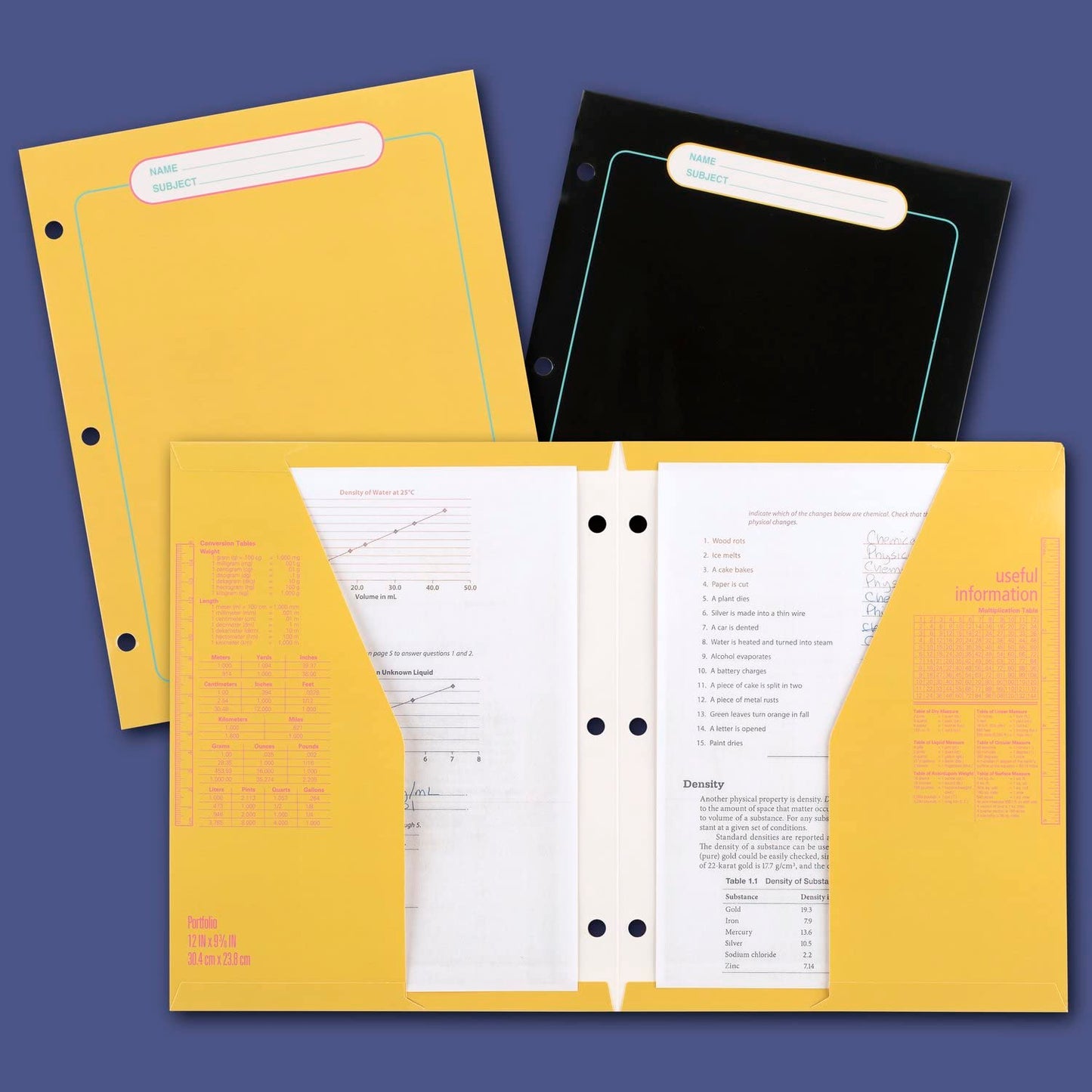 Mead Trapper Keeper Binder, Retro Design, 1 Inch Binder with Folders and Pockets, Holds 8-1/2" x