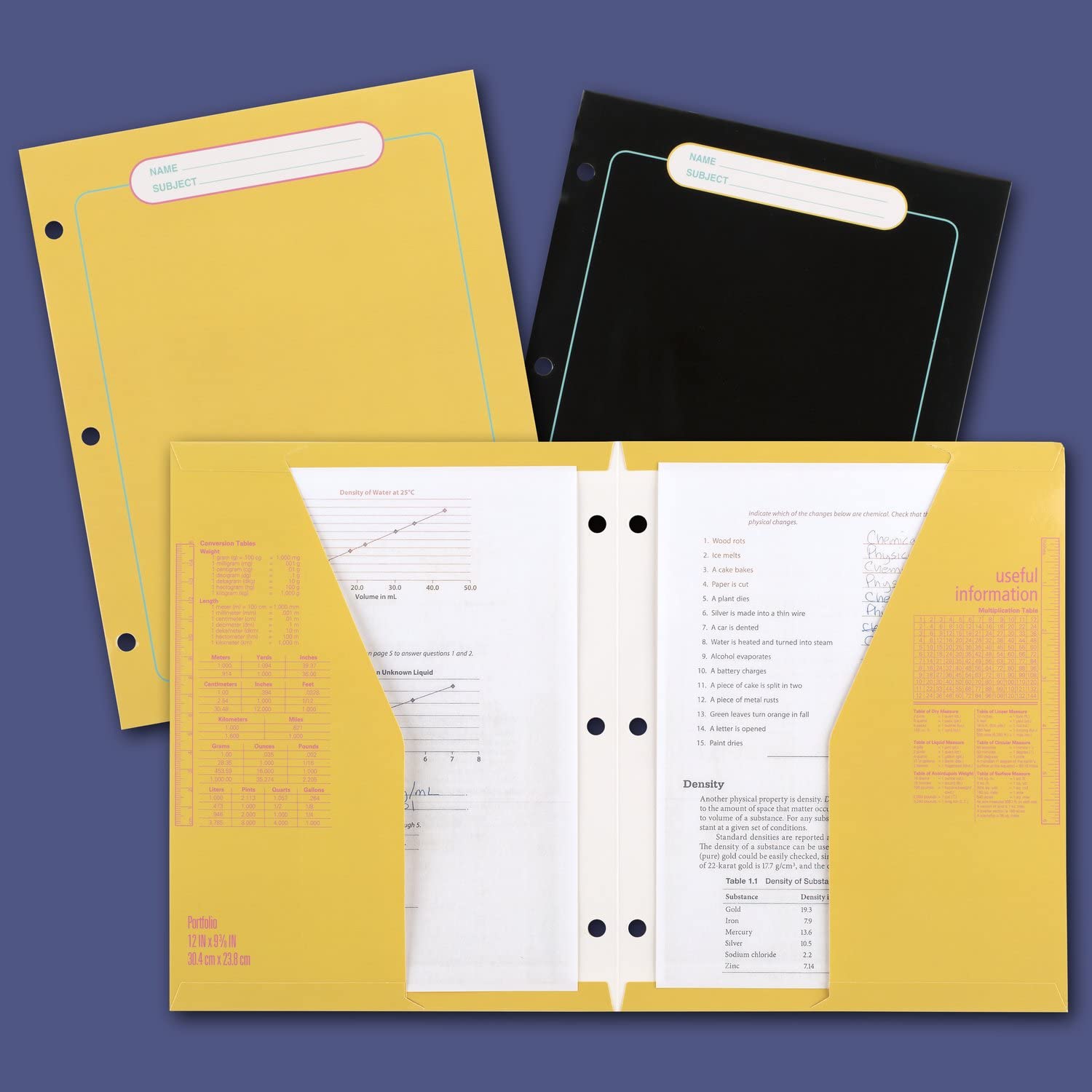 Mead Trapper Keeper Binder, Retro Design, 1 Inch Binder with Folders and Pockets, Holds 8-1/2" x