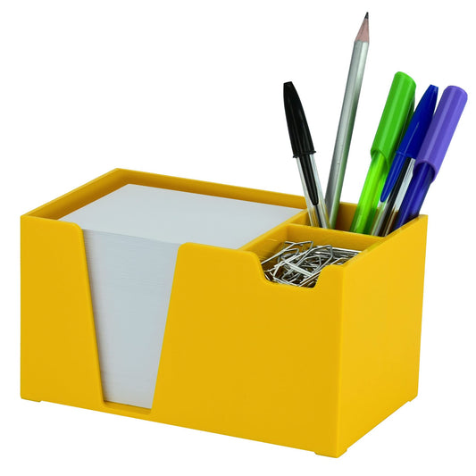Acrimet Desktop Organizer Pencil, Pen, Paper, Clip, Caddy Holder (Plastic) (White Paper Included)