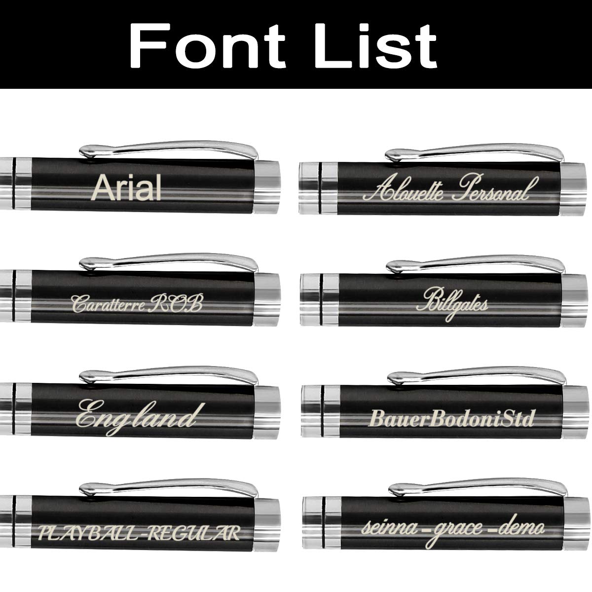 Aolun Personalized Pens,Custom Engraved Pen with Your Name Or Message,Refillable Medium