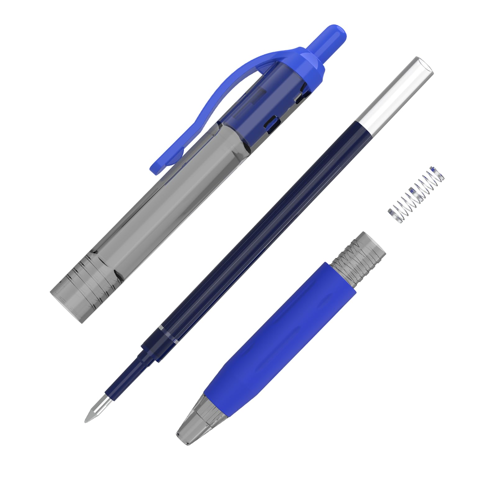 EYEYE G-103 Retractable Gel Pen 0.5mm, 50 Pack Extra Fine Point Blue Ink Pens Quick Drying