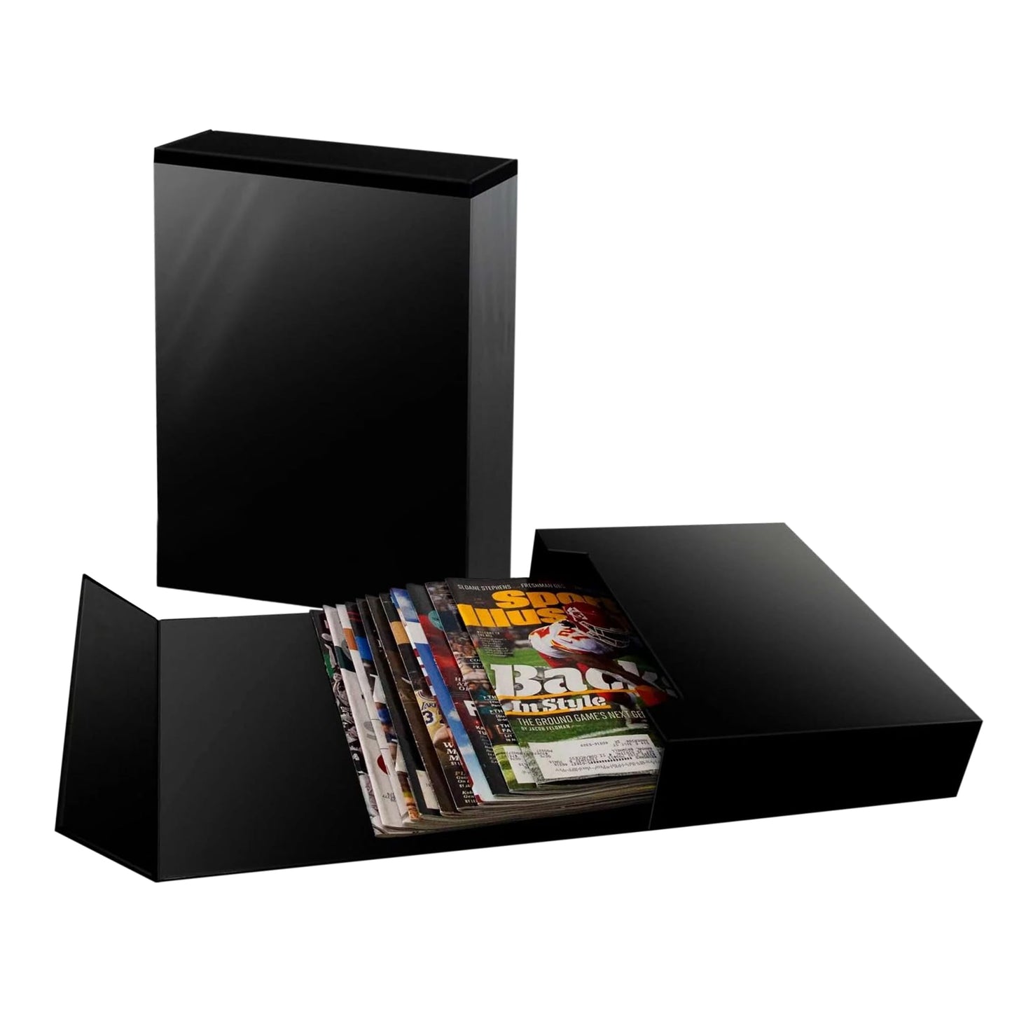 BCW Magazine Stor-Folio with Magnetic Closure, Holds 20 Magazines, Black