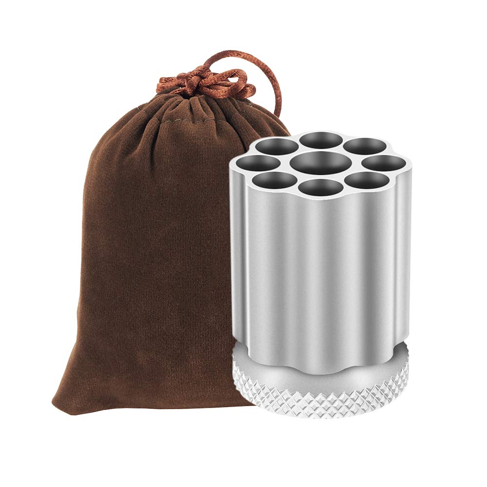 QIAN76 Rotating Revolver Pen Holder, Gun Cylinder Pen Holders, Favorite Pencil Holder and Perfect