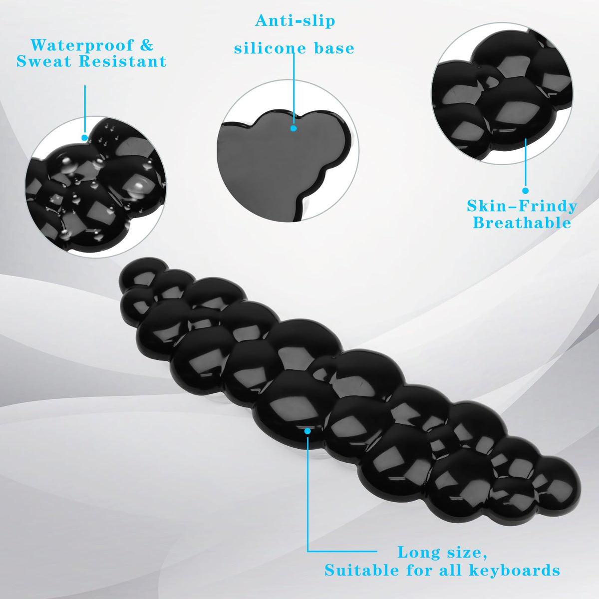 Gel Cloud Keyboard Wrist Rest, Cute Wrist Support and Arm Support Keyboard Rest for Keyboard Typing