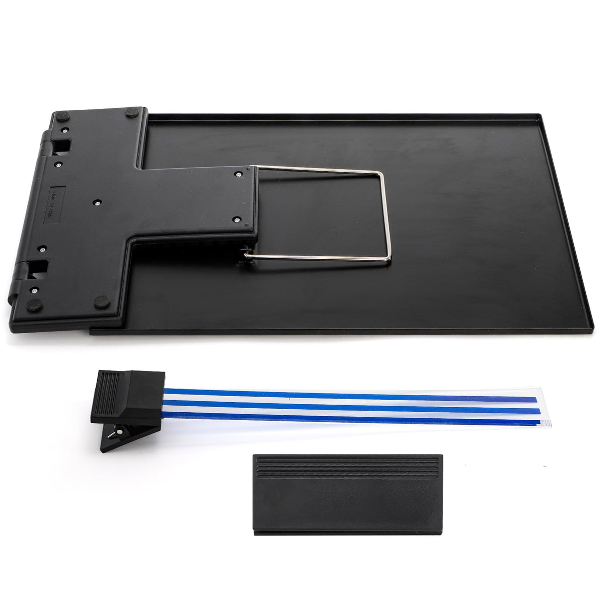 Lawei 2 Pack Desktop Document Holder with Adjustable Clip and Line Guide, Portable Document Book