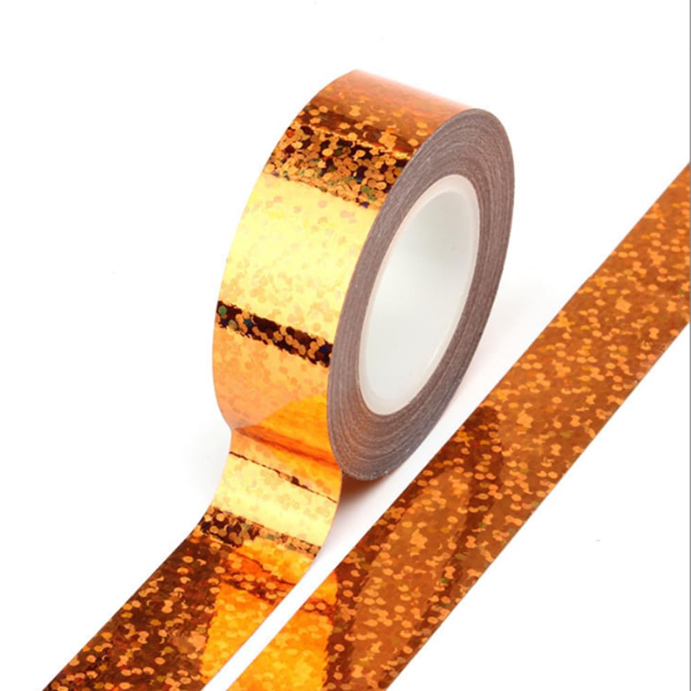 SICCOMA Glitter Prism Tape Strong Adhesive Holographic Sparkle Washi Tape Reflective Glitter