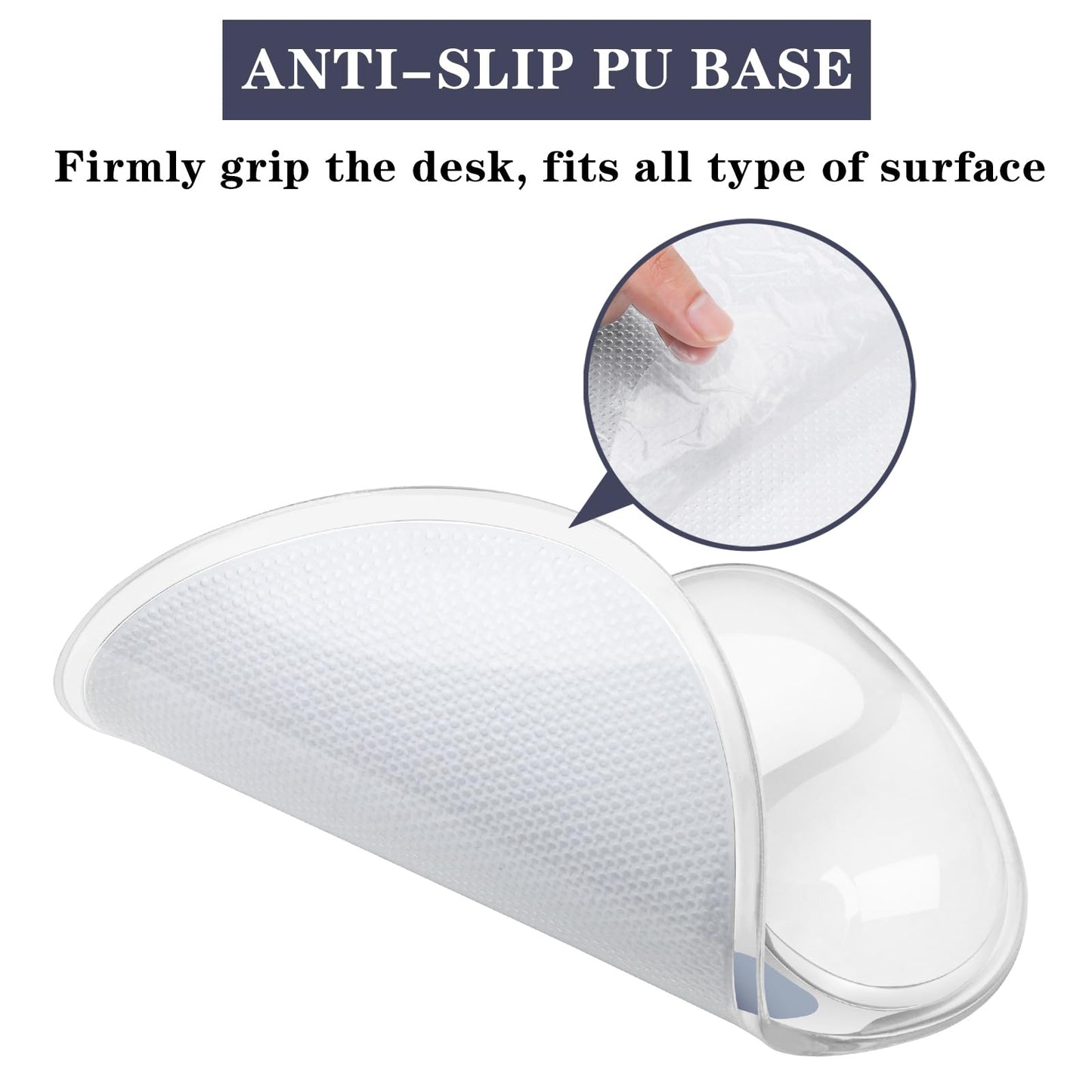 Mouse Pad with Wrist Rest,Ergonomic Mouse Pad with Comfortable Gel Wrist Rest Support and Non-Slip