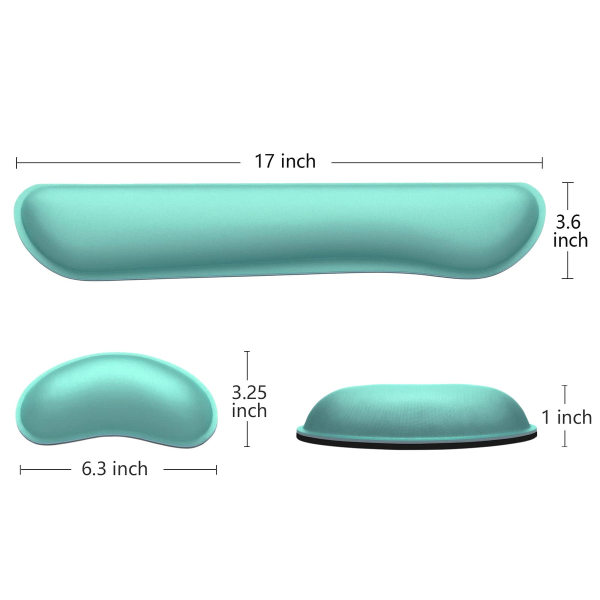 Dapesuom Enlarge Keyboard Wrist Rest, Memory Foam Wrist Cushion for Desk Mats Support, Cute Typing