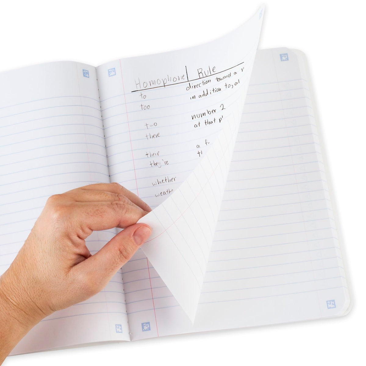 Five Star Composition Book + Study App, 4 Pack, Wide Ruled Paper, 7-1/2" x 9-3/4", 80 Sheets