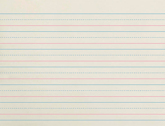 School Smart Zaner-Bloser Writing Paper, Handwriting Practice Lined Paper, Grade 2 Learning, 3/4