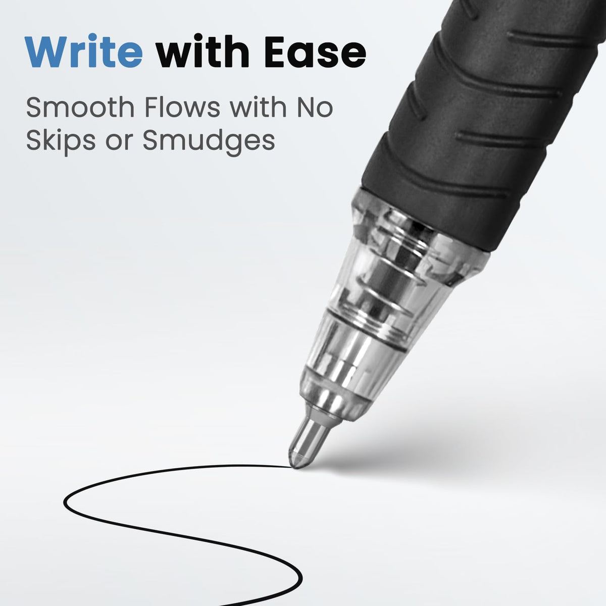 Sooez 60 Pack Bulk Pens Ballpoint, Smooth Writing Pens with Soft Grip