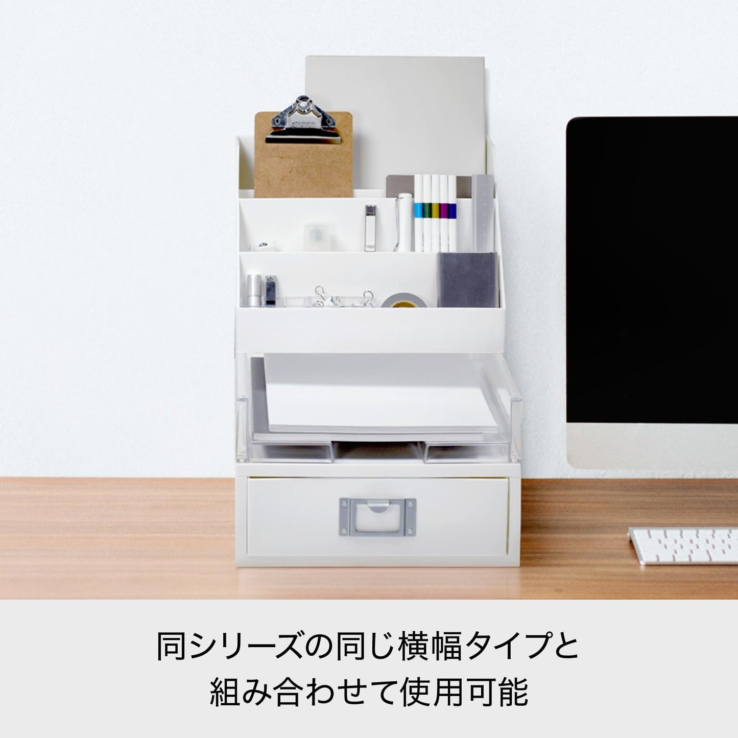 like-it Storage Case, Gray, Approximately Width 10.2 x Depth 7.1 x Height 7.1 inches (26 x 18.5 x