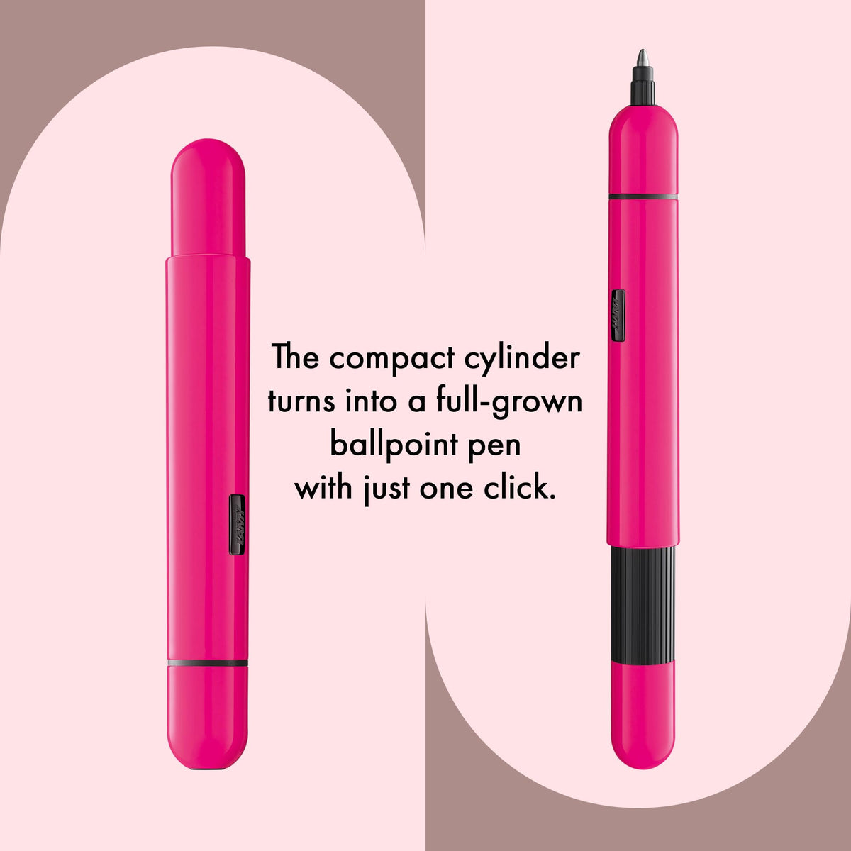 Lamy pico neonpink ballpoint pen - Innovative pocket pen - with one click in full size - metal