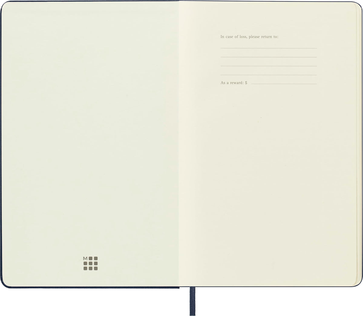 Moleskine Art Sketchbook, Hard Cover, Large (5" x 8.25") Plain/Blank, Sapphire Blue, 104 Pages