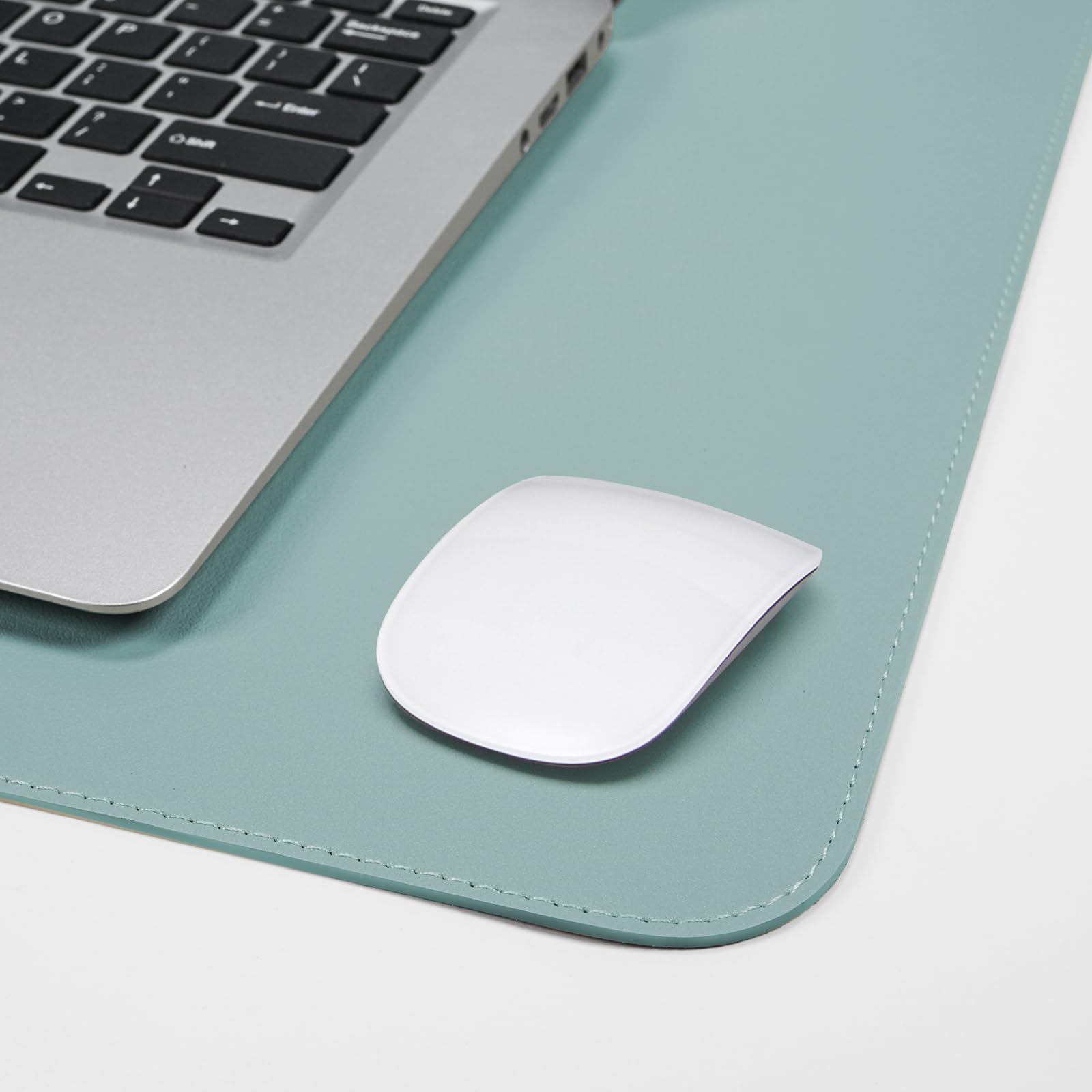 AFIING Cork Desk Mat 47" x 23.6", Dual-Sided Natural Cork & PU Leather Desk Pad, Non-Slip