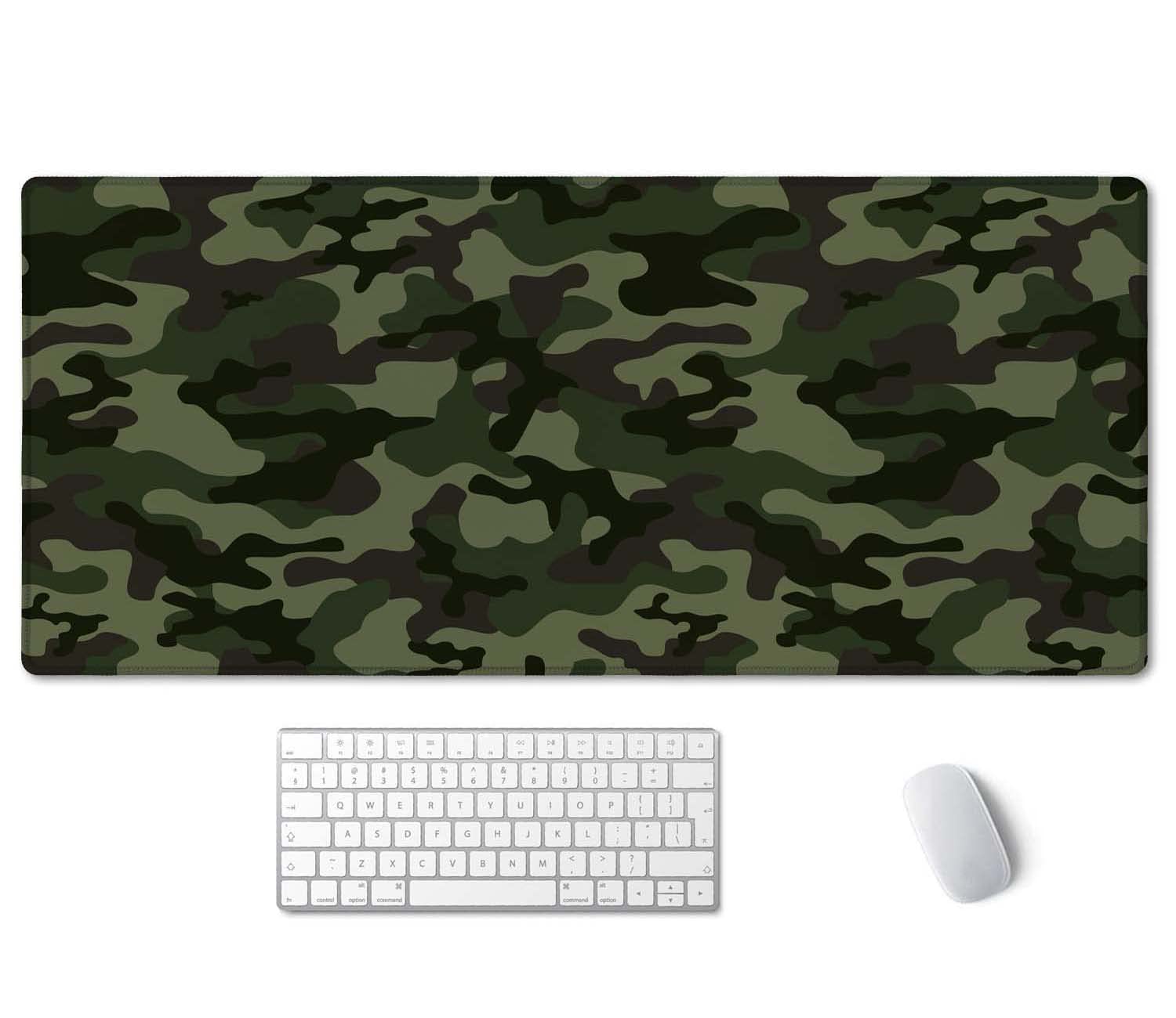 SSOIU Extended Gaming Mouse Pad (35.5x15.7 in), Large Non-Slip Rubber Base Mousepad with Stitched