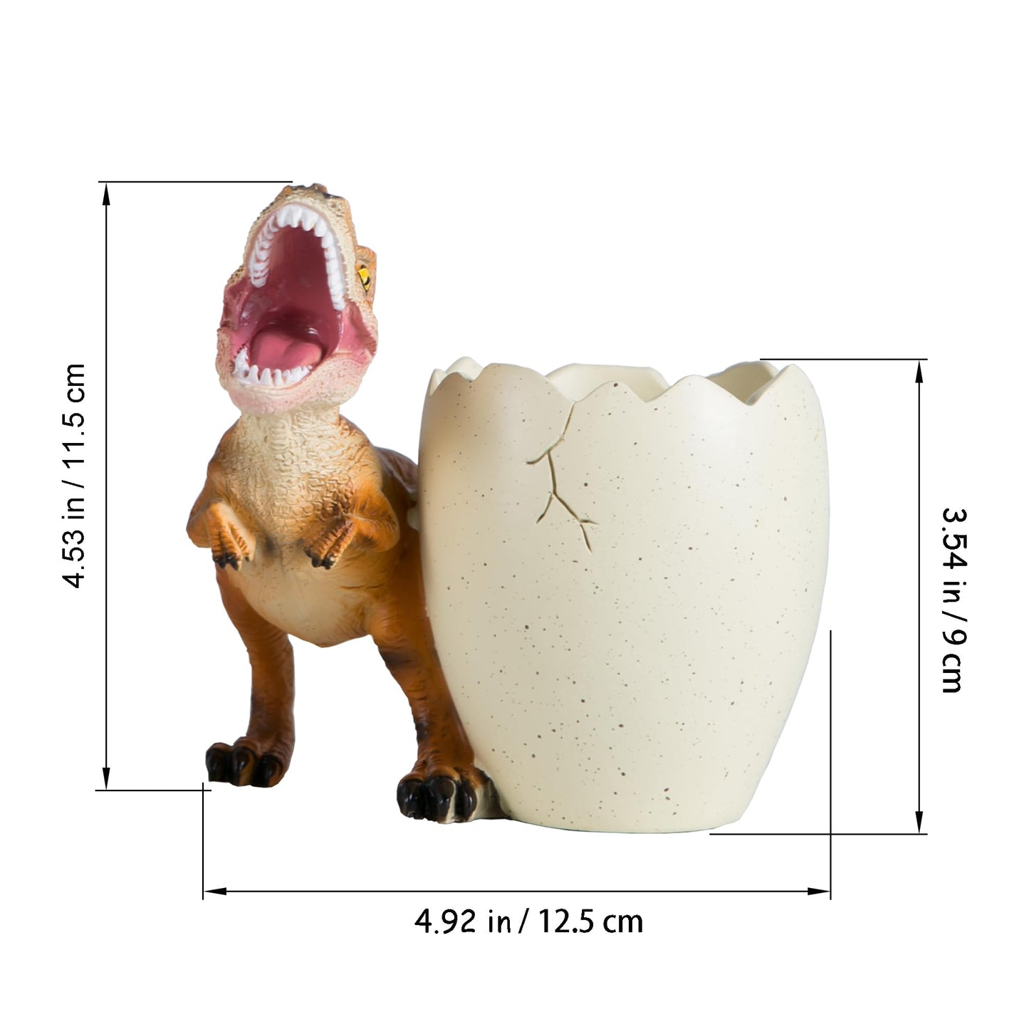 Banllis Dinosaur Pen Holder & Pencil Holder for Desk, Jurassic Park Decor