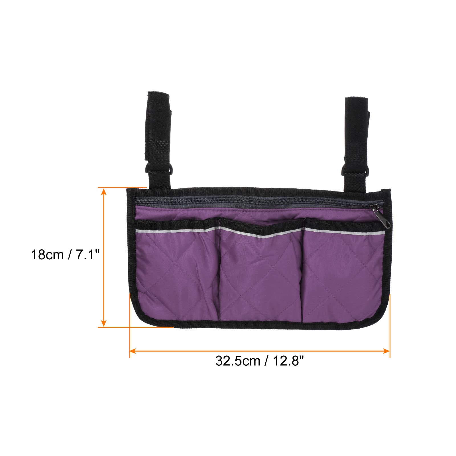 PATIKIL Chair Armrest Organizer, Waterproof Beach Chair Hanging Storage Pouch Arm Rest Magazine