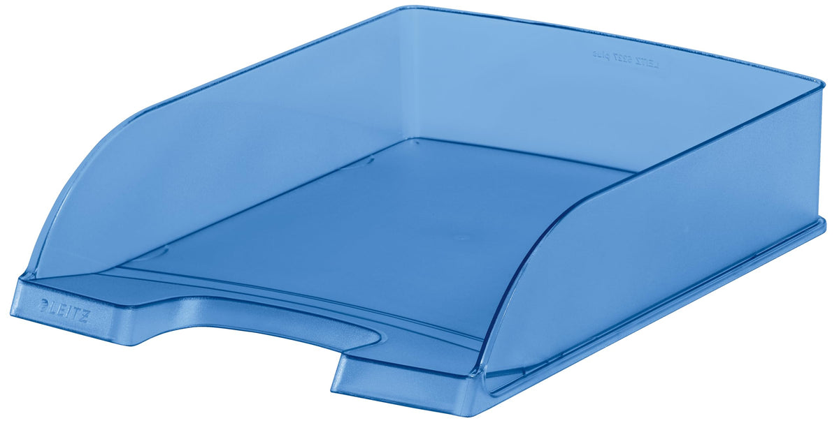Leitz Plus 52270034 Flat Letter Tray A4 Blue Frost