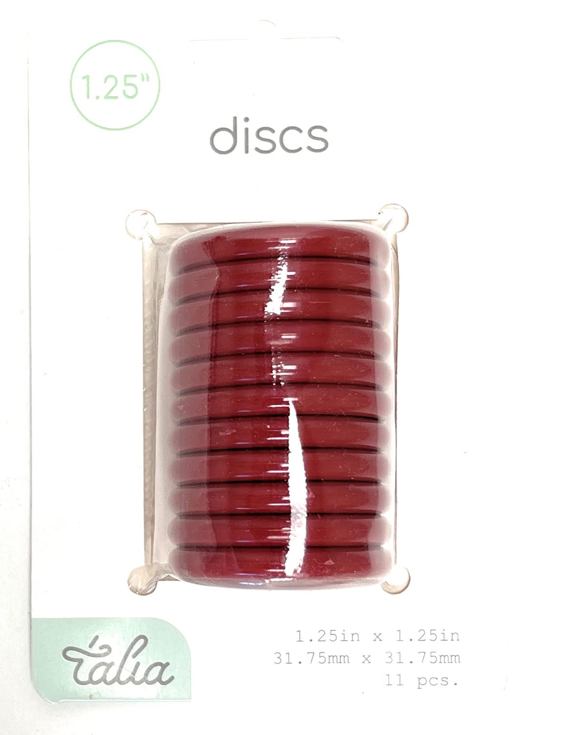 Talia Discbound Notebook - Discs (Chili oil, 1.25inch)