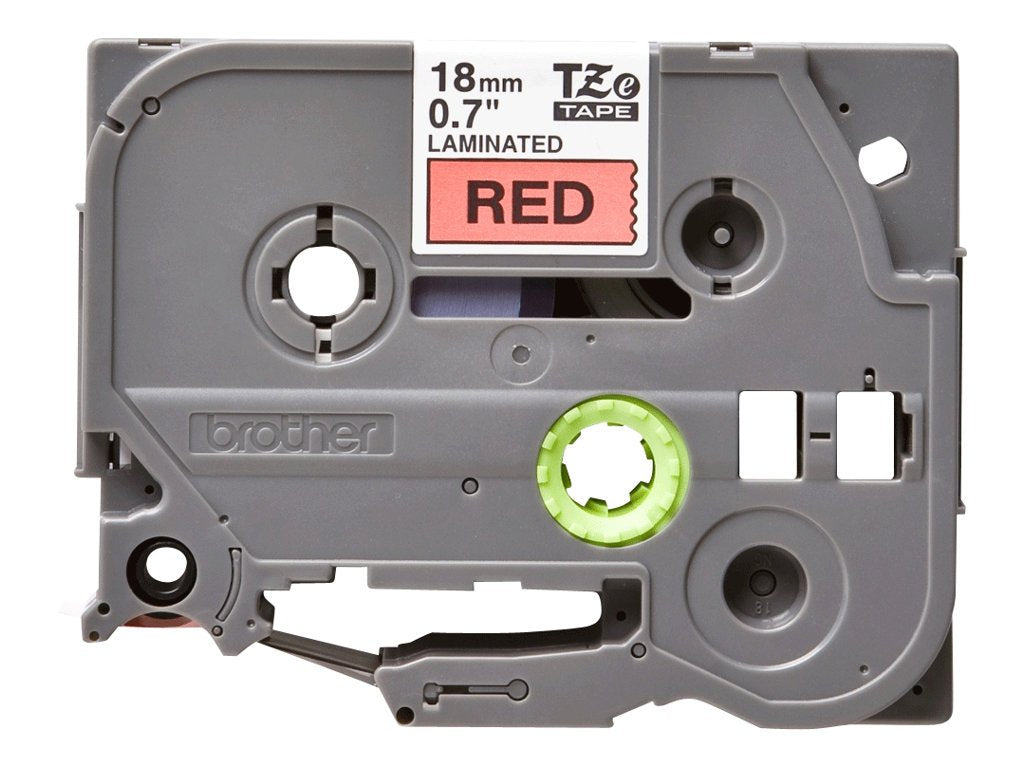 Brother TZe-441 Labelling Tape Cassette, Black on Red, 18 mm (W) x 8 m (L), Laminated, Brother