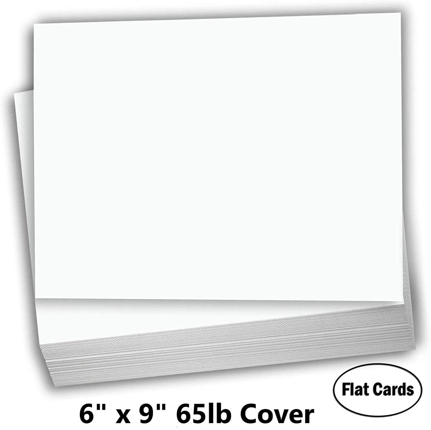 Hamilco White 65lb Cover 6x9 Index Cards & Recipe Cards (100PK)