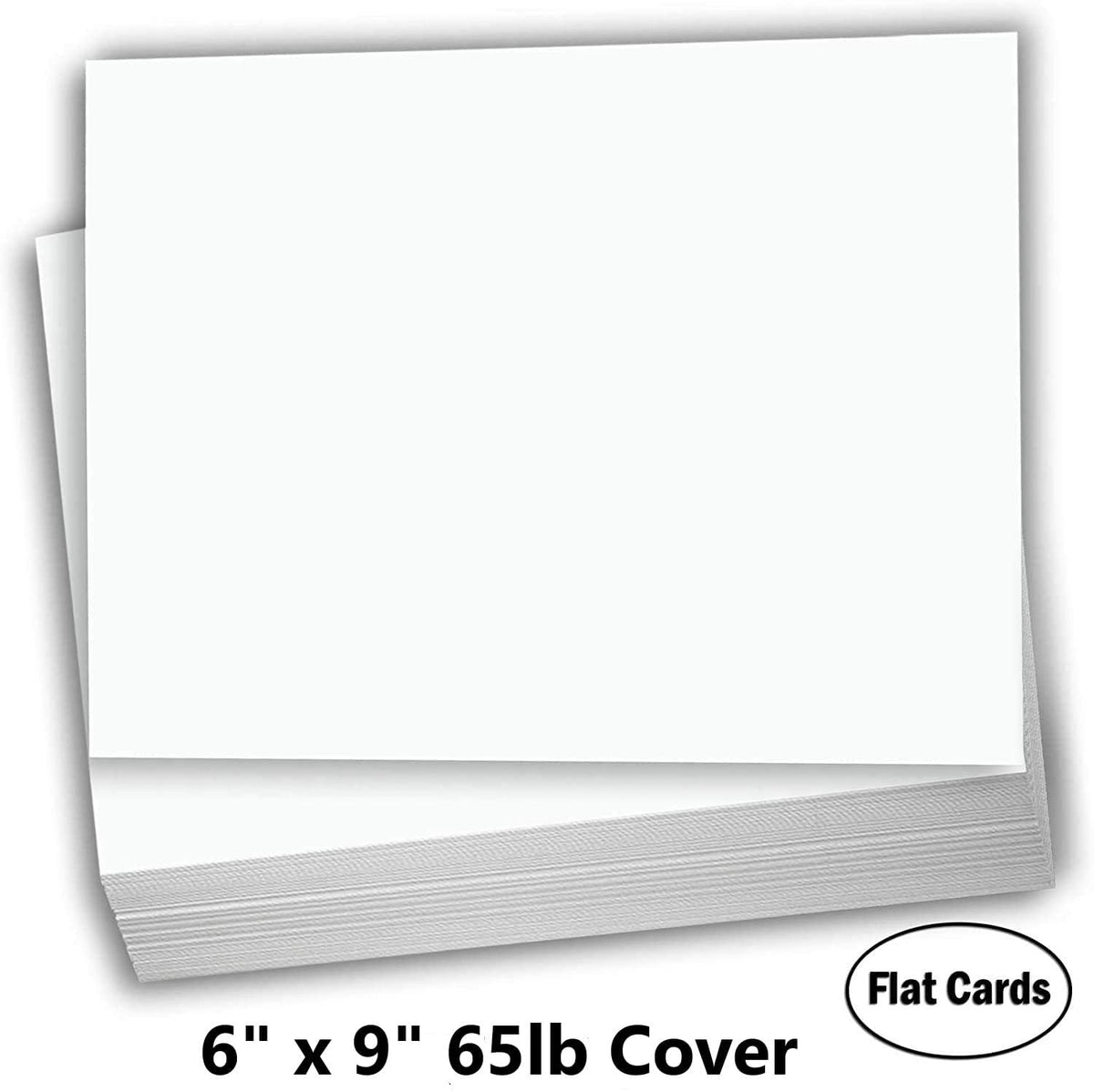 Hamilco White 65lb Cover 6x9 Index Cards & Recipe Cards (100PK)